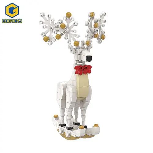 MOC A0157Y03 Christmas Spirit Deer Ornament: Smart White