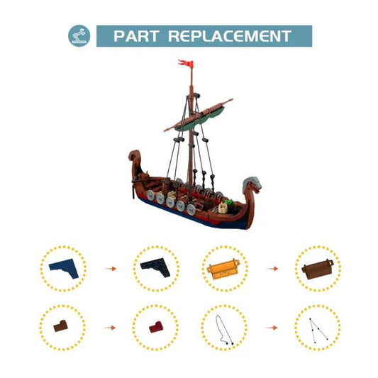 MOC-58275 LEGO Viking Longship