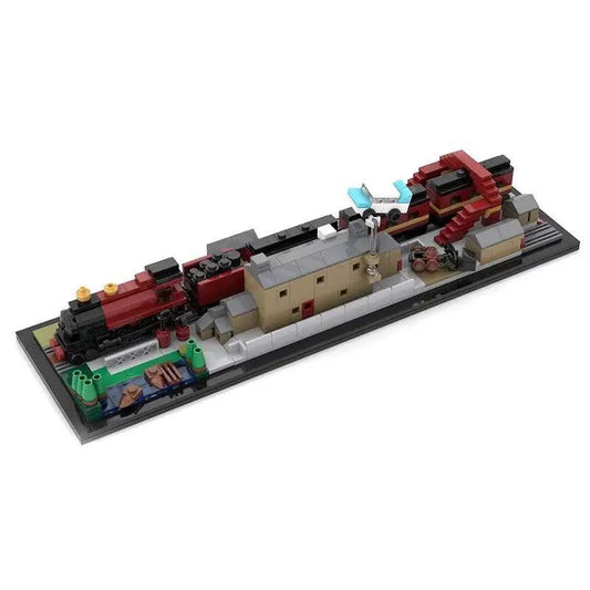 MOC-31632 Movie Hօgwarts Express And Hogsmeade Station Architecture Harry Potter