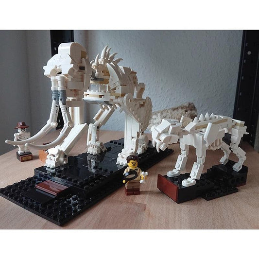 MOC-42669 Mammoth + Saber-toothed cat - Alternative Build for 21320 Dinosaur Fossils