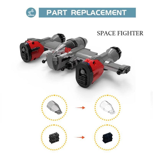 MOC-52442 Mercenary Gunship (from The Mandalorian) - Space Fighter