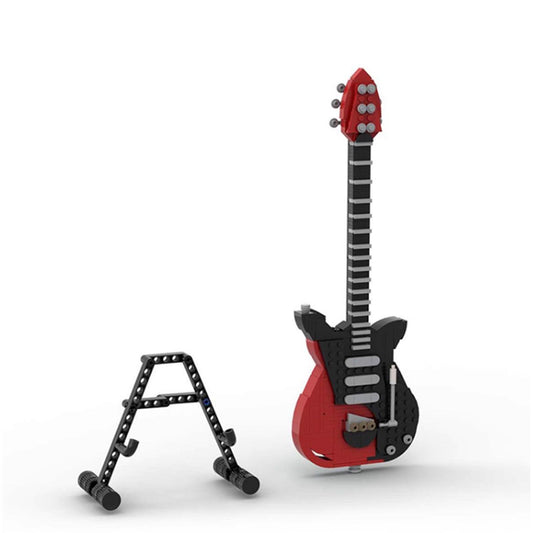 MOC-62847 BMG Brian May custom built Guitar Red Special & Display stand