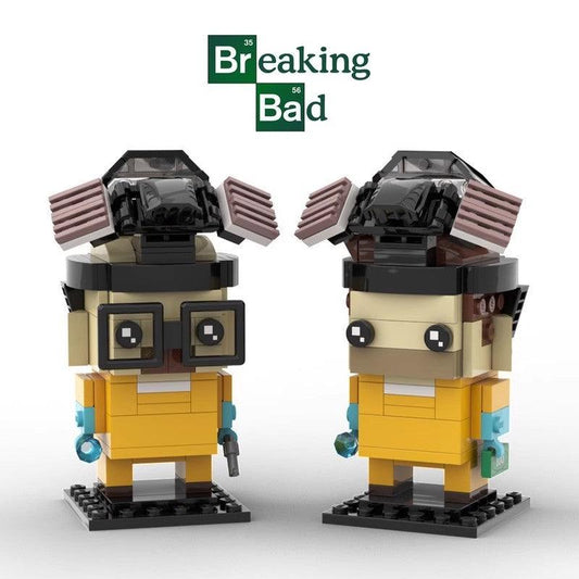 MOC-22534 Breaking Bad Brickheadz Collection - Walter White & Jesse Pinkman