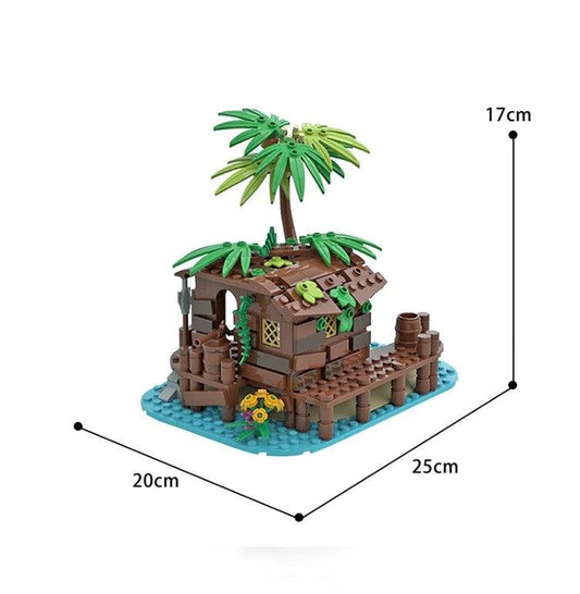 MOC-71229 Pirate Shed / 21322 Barracuda Bay extension