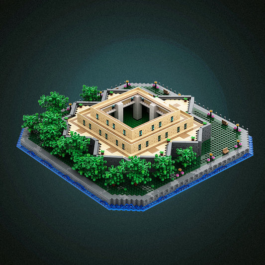 MOC-49317 Statue of Liberty - Base Add-on£¨base for Statue of Liberty 21042£©