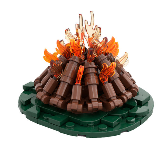 MOC-97217 Campfire - Classic wood