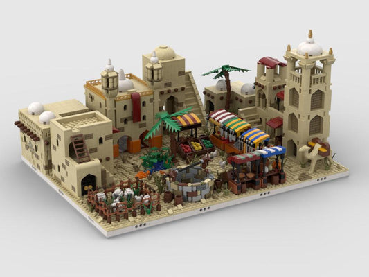 MOC-32630 Desert Village | build from 12 different mocs