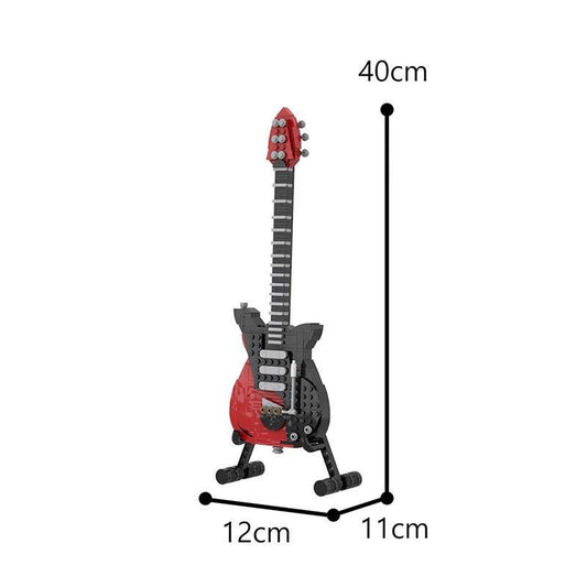 MOC-62847 BMG Brian May custom built Guitar Red Special & Display stand