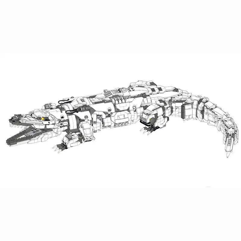 Mechanical crocodile robot
