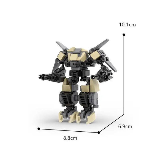 Armed fighter mech robot