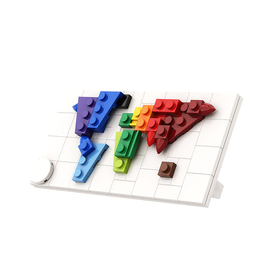 MOC A0958 A miniature map of the world