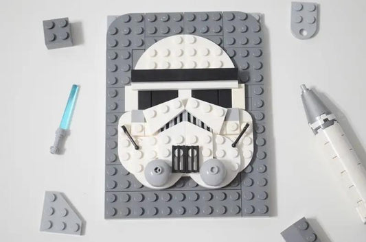 MOC-45084 Stormtrooper Brick sketch mosaic