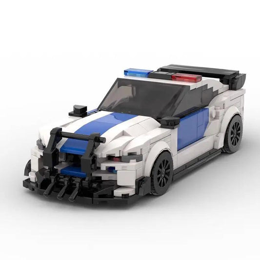 Ford Mustang Road Barrier Police