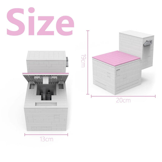 The dark grid toilet in hiding things