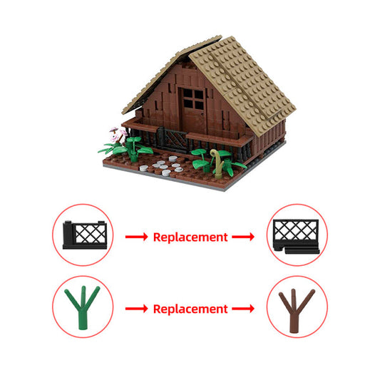 MOC-146915 Wooden House (without interior)