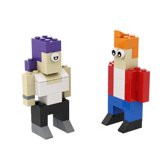 MOC-156603 Leela & Fry - Futurama - Season 7 Episode 1 " Rebirth"