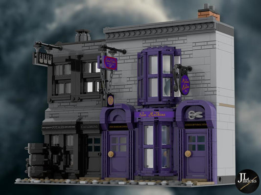 MOC-53216 Madame Malkins & Potage's Cauldron Shop (Diagon Alley)