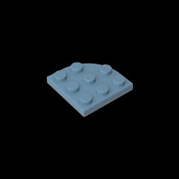 GDS-570 - Plate Round Corner 3 x 3