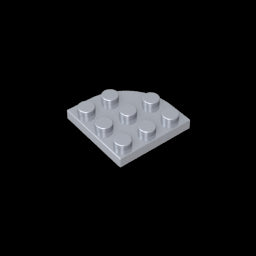 GDS-570 - Plate Round Corner 3 x 3