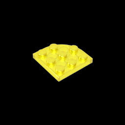 GDS-570 - Plate Round Corner 3 x 3