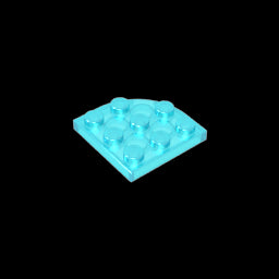 GDS-570 - Plate Round Corner 3 x 3