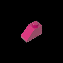 GDS-588 - Slope 45 Degrees 2 x 1 with Bottom Pin