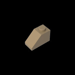 GDS-588 - Slope 45 Degrees 2 x 1 with Bottom Pin