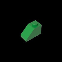 GDS-588 - Slope 45 Degrees 2 x 1 with Bottom Pin