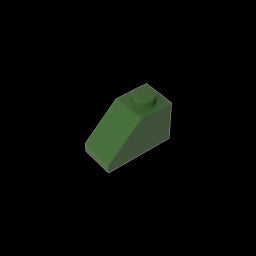 GDS-588 - Slope 45 Degrees 2 x 1 with Bottom Pin