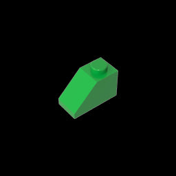 GDS-588 - Slope 45 Degrees 2 x 1 with Bottom Pin