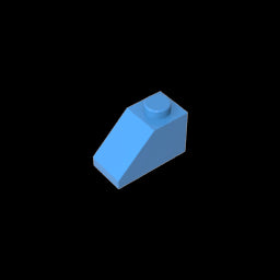 GDS-588 - Slope 45 Degrees 2 x 1 with Bottom Pin