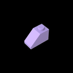 GDS-588 - Slope 45 Degrees 2 x 1 with Bottom Pin