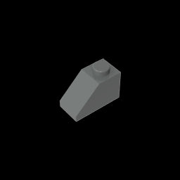 GDS-588 - Slope 45 Degrees 2 x 1 with Bottom Pin