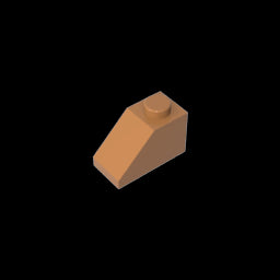 GDS-588 - Slope 45 Degrees 2 x 1 with Bottom Pin