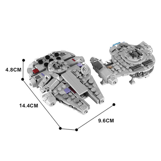 MOC-18554 Millenniumm Falcon & Outrider Micro/Midi Scale