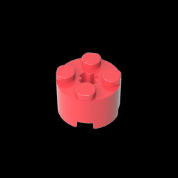 GDS-607 - Brick Round 2 x 2 with Axle Hole