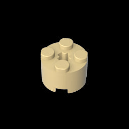 GDS-607 - Brick Round 2 x 2 with Axle Hole