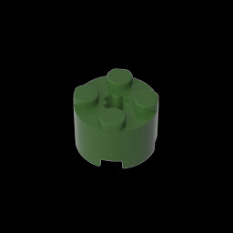 GDS-607 - Brick Round 2 x 2 with Axle Hole