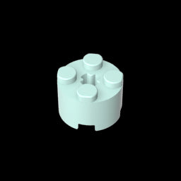GDS-607 - Brick Round 2 x 2 with Axle Hole