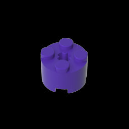 GDS-607 - Brick Round 2 x 2 with Axle Hole