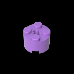 GDS-607 - Brick Round 2 x 2 with Axle Hole