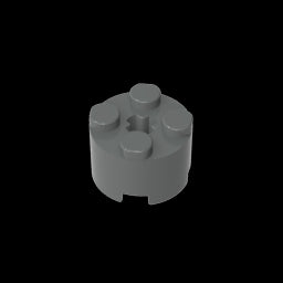 GDS-607 - Brick Round 2 x 2 with Axle Hole