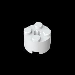 GDS-607 - Brick Round 2 x 2 with Axle Hole