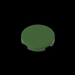 GDS-611 - Tile Round 2 x 2 with Bottom Stud Holder