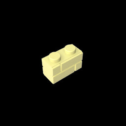 GDS-631 - Brick Special 1 x 2 with Masonry Brick Profile