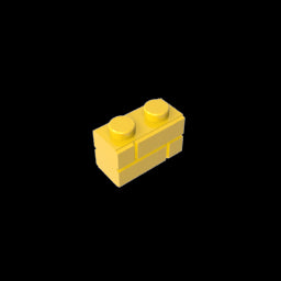 GDS-631 - Brick Special 1 x 2 with Masonry Brick Profile
