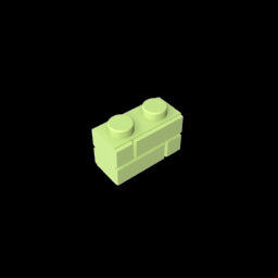 GDS-631 - Brick Special 1 x 2 with Masonry Brick Profile
