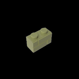 GDS-631 - Brick Special 1 x 2 with Masonry Brick Profile