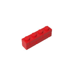 GDS-632 - Brick Special 1 x 4 with Masonry Brick Profile