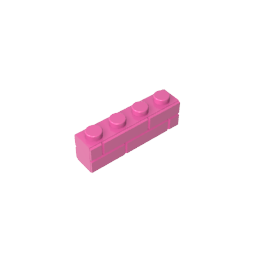 GDS-632 - Brick Special 1 x 4 with Masonry Brick Profile